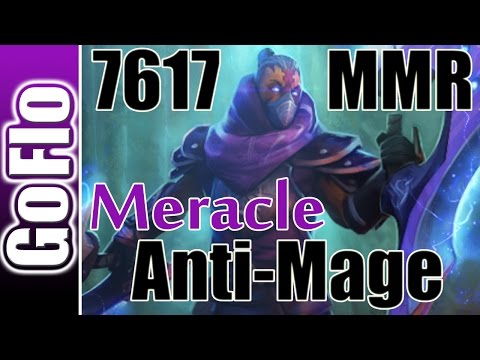 Anti Mage 6.88 7617MMR Meracle Pro Dota 2 Gameplay