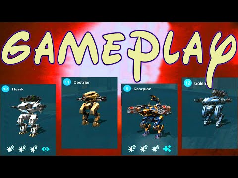 War Robots Hawk Destrier Scorpion Golem Team Deathmatch Gameplay