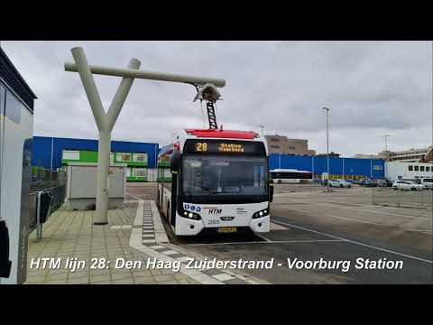 HTM lijn 28: Den Haag Zuiderstrand - Voorburg Station | 2021 | Omleiding centrum fase 2