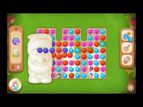 how to beat Gardenscapes level 16 (with boosters) @Optiional