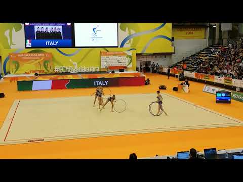 Italia 5 hoops European Rythmic Gymnastics Championships Guadalajara 2018
