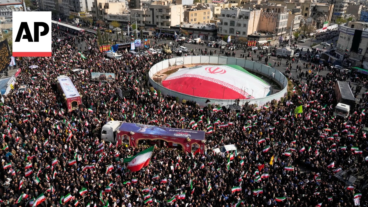 Video | Thousands attend funeral for Iran Revolutionary Guard navy commander