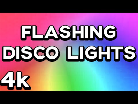 [4K] 10 HOURS of DISCO COLOR LIGHTS | Disco Crazy Lights [EXTREME FLASHING]