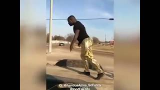 Famous Amos dances on moving flatbed #iBetYouWontChallenge