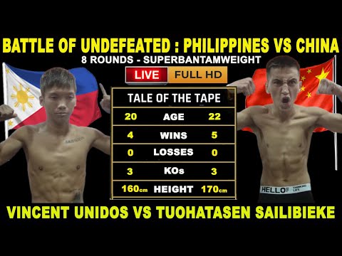 LIVE : PHILIPPINES VS CHINA! VICENTE UNIDOS VS TUOHATASEN SAILIBIEKE | Next Manny Pacquiao Casimero