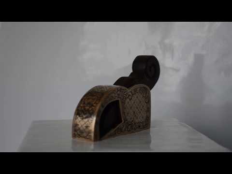 Рубанок украшенный гравировкой / Brass bullnose plane with engraving by Mikhail Davydov