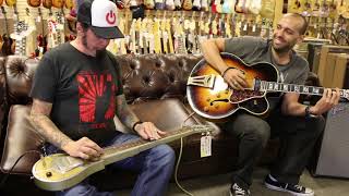 Video thumbnail for Hexx Henderson - 1935 National Lap Steel & Mark Agnesi - 1955 Gibson Super 400 by Normans Rare Guitars