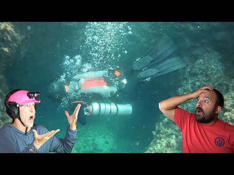 Divers React to cave explorer being sucked into a syphon