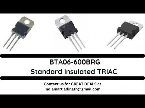 Stmicroelectronics bta06-600brg standard insulated triac, np...