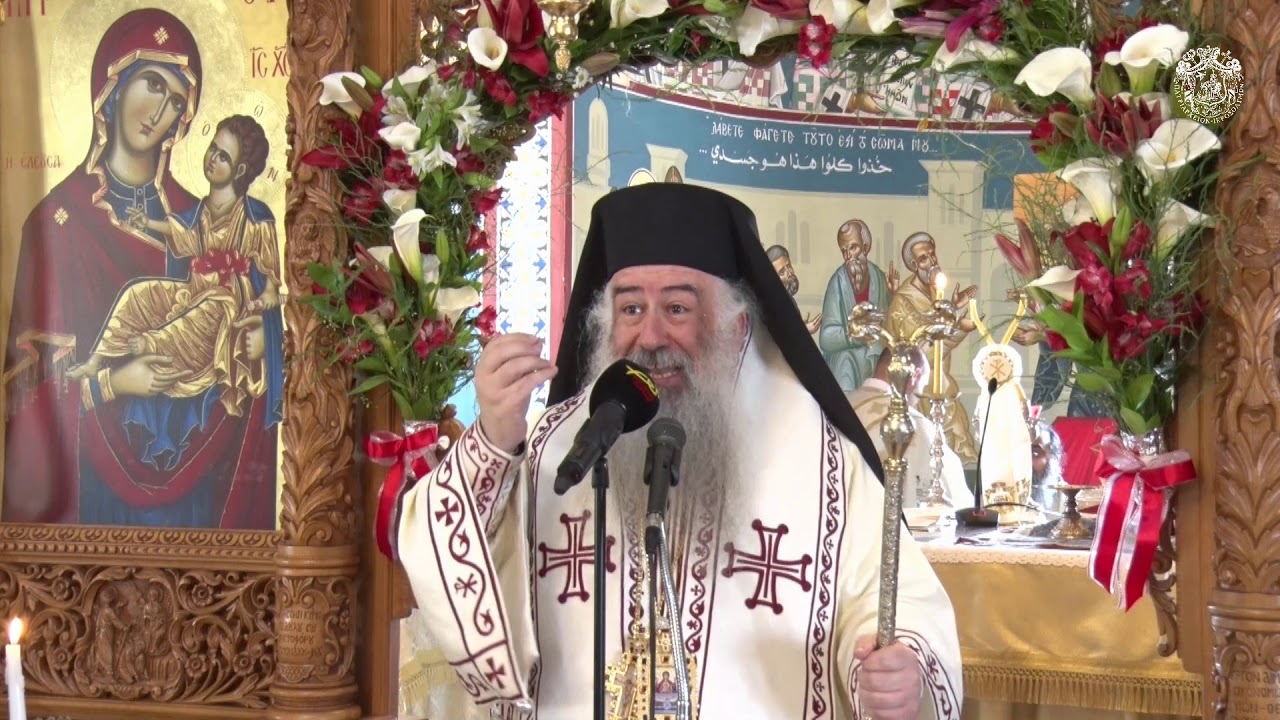 عظة سيادة المطران خريستوفوروس في احتفال عيد دير السيدة العذراء ينبوع الحياة دبين 2019
