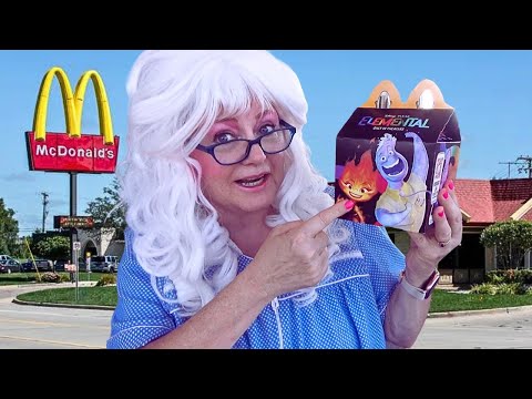 McDonald's Happy Meal Chicken McNuggets Disney Pixar Elemental Movie Granny McDonalds