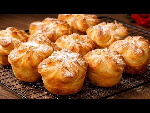 Simple and delicious recipe! This puff pastry dessert is ready in 10 minutes!