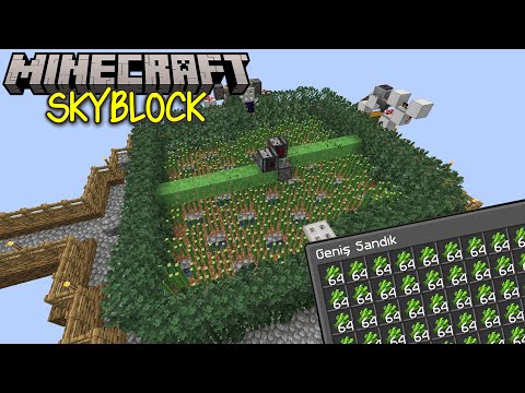 İNANILMAZ Şeker Kamışı Farmı !! / Minecraft SkyBlock B9