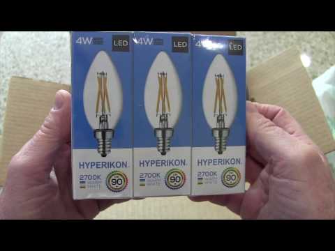 Led light bulb review- led candelabra bulbs- 4w dimmable- e1...