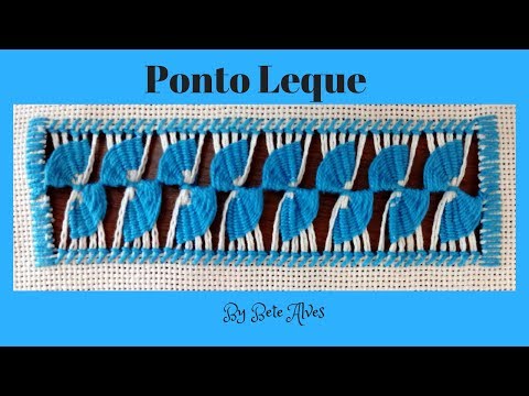 A9- Ponto leque em bainha aberta