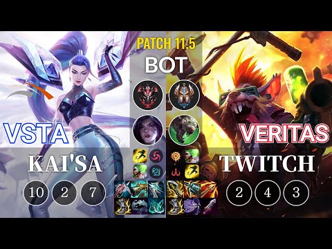 HLE Vsta Kai'Sa vs Veritas Twitch Bot - KR Patch 11.5