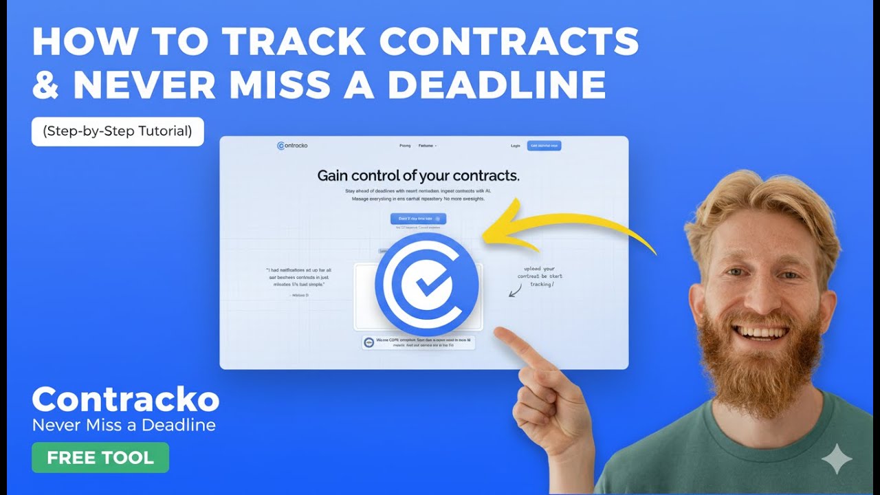 How to Track Contracts and Never Miss a Deadline (Step-by-Step Tutorial)