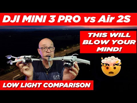 DJI Mini 3 Pro vs Air 2s low light - You won't believe the difference - This drone is Awesome!