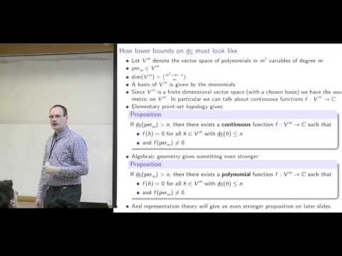 Christian Ikenmeyer: Rectangular Kronecker coefficients and plethysms in GCT