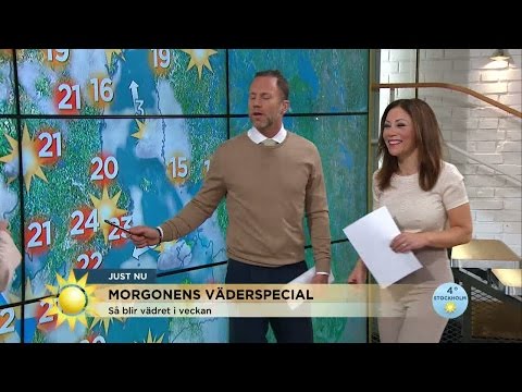 Väderspecial: högsommartemperatur i helgen - Nyhetsmorgon (TV4)