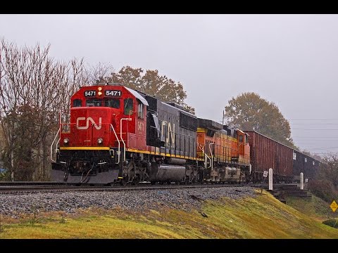 CSX Z368-23 (NS P65) Woodchip Train