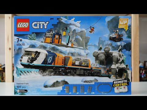 LEGO City 60470 Explorers' Arctic Polar Express Train Speed Build