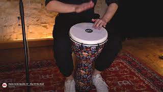 MEINL Percussion 12 inch Alpine Series Djembe with Synthetic Head and Day Of The Dead Finish
