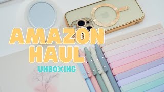 Amazon Haul I Aesthetic & Cozy Vlog I Tech Haul, Stationeries...