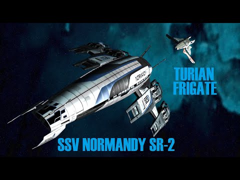 SSV Normandy SR-2 vs Turian Frigate | Mass Effect | Star Trek Bridge Commander