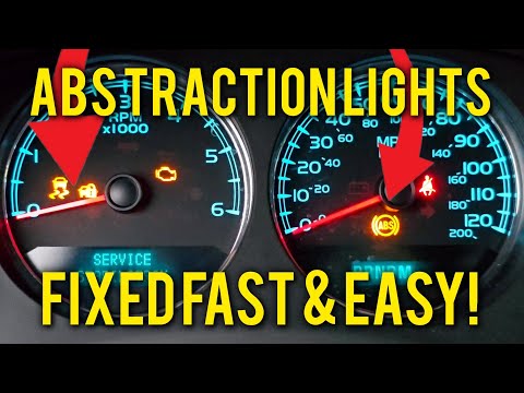 2007-2014 CHEVY GMC TAHOE SILVERADO YUKON SIERRA 5.3L V8 ABS TRACTION LIGHTS FIXED FAST & EASY DIY