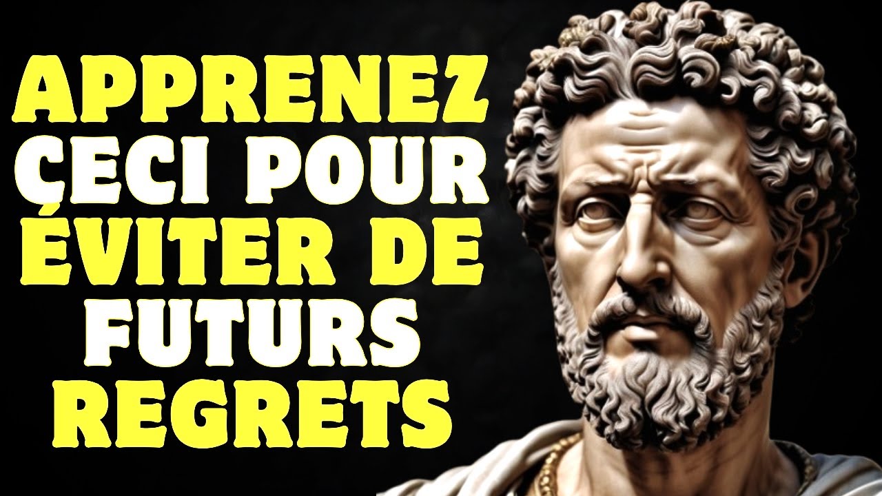 Leçons de vie que j'ai apprises TRÈS tard et que je regrette encore des années plus tard | Stoïcisme