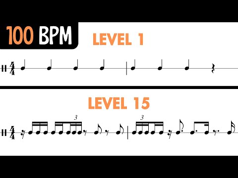 Rhythm Practice for Musicians at 100 BPM