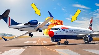 TRAGIC Collision of TWO Airplanes | A320 Crash on the Runway
