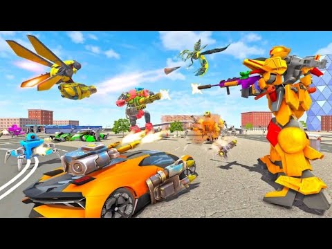 Wasp Robot Car Game:Robot Transforming Game