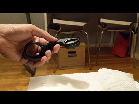 How to attach a light directly under a garmin mount that came with the 1030