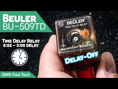 Beuler BU-509TD Time Delay Relay -  0:02 Seconds to 3:00 Minutes - Delay Off