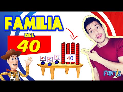 ¿Cómo APRENDER los NÚMEROS DEL 40 AL 49? FAMILIA DEL 40 PARA NIÑOS