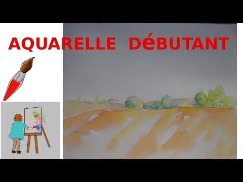 COMMENT DÉBUTER L'AQUARELLE ET RÉUSSIR UN PAYSAGE ...!!!! #1
