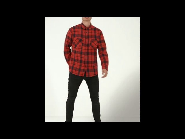 Vídeo relacionado con Urban Classics Checked Flanell Shirt Camisa, Hombre, Multicolor (Blk/Red), S