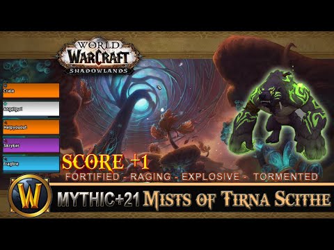 Mists Of Tirna Scithe Mythic 21 Fortified Raging Explosive Tormented Guardian Druid Shadowlands
