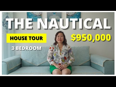Singapore Condo Property House Tour | The Nautical | 3 Bedder 829 sqft ($950,000)