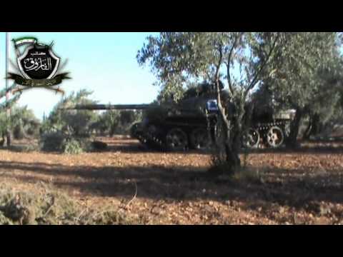 استهداف تحصينات قوات النظام في حاجز الملوك في مدينة تلبيسة في حمص بواسطة قذائف دبابة من قبل كتائب الفاروق