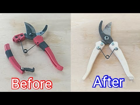 Restoration of a broken pruner.