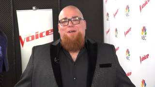 Jesse Larson reacts after earning 4th place on The Voice