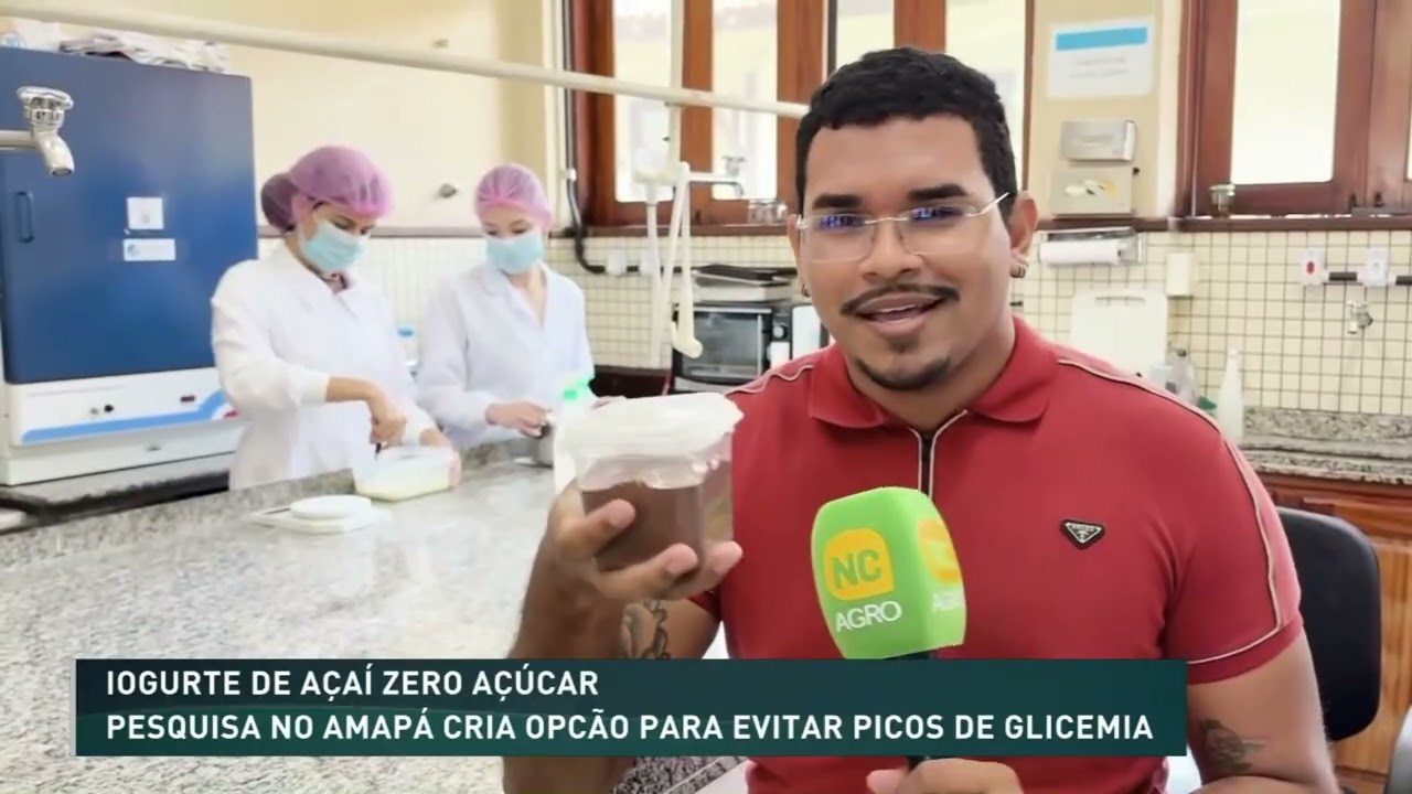 Pesquisa no Amapá cria iogurte de açaí zero açúcar para evitar picos de glicemia