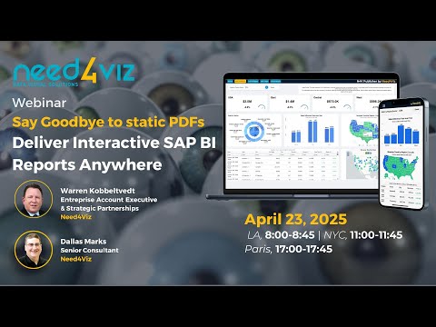 Say Goodbye to static PDFs: Deliver Interactive SAP BI Reports Anywhere