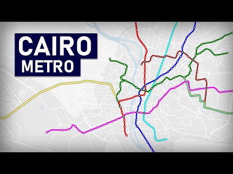 Evolution of the Cairo Metro 1987-2024 (geographic map)