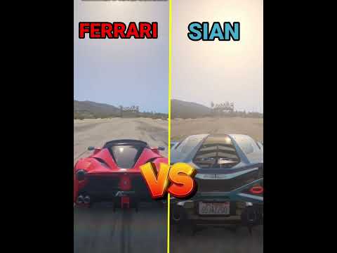 LAMBORGHINI SIAN VS FERRARI||GTA V#shorts