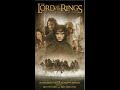 Closing To The Lord Of The Rings The Fellowship Of The Ring 2002 Disney VHS