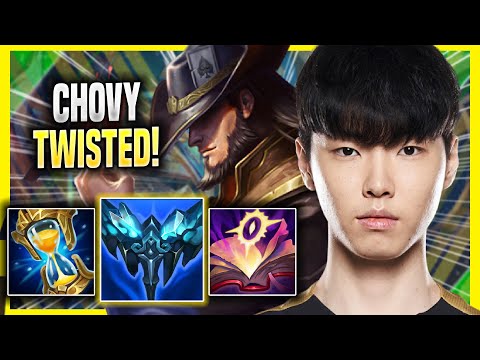 CHOVY CRAZY GAME WITH TWISTED FATE! - GEN Chovy Plays Twisted Fate MID vs Akshan! | Season 2022